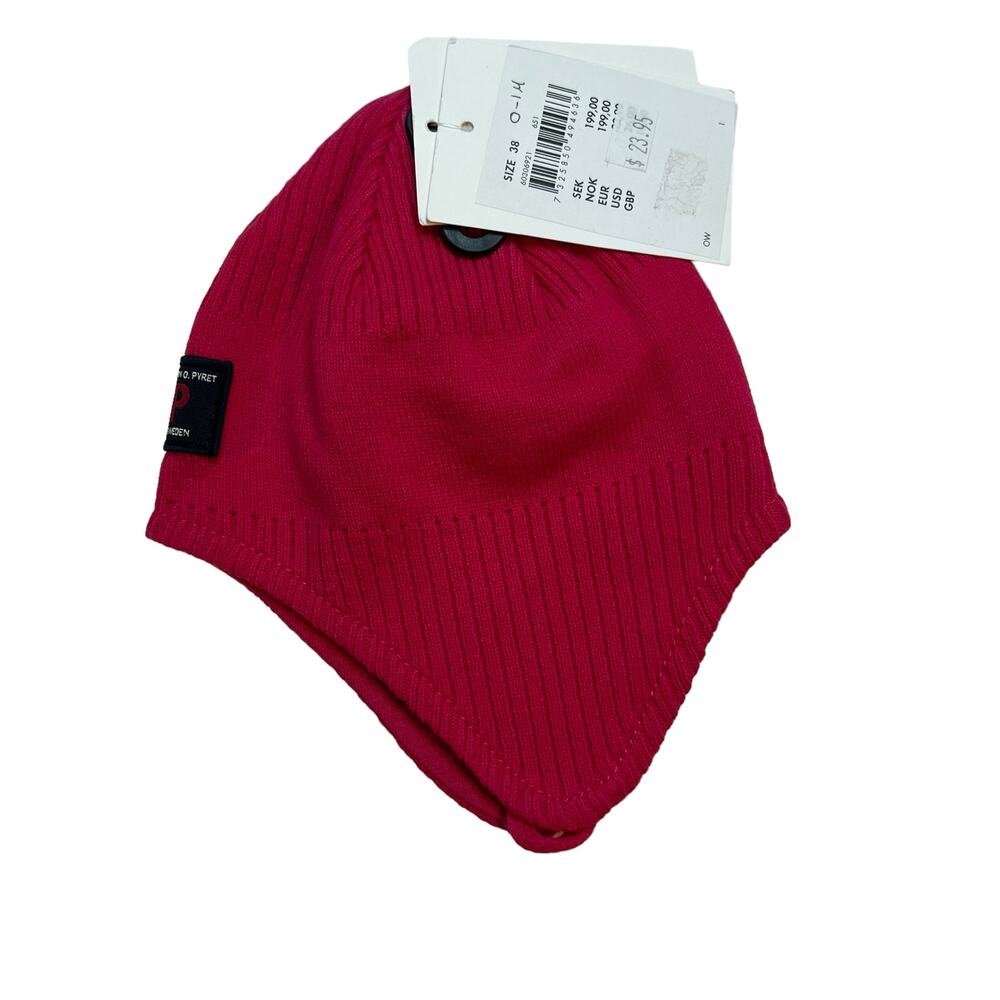 Polarn O. Pyret Pink‎ Cotton Ear Flap Hat 0-1 Month New